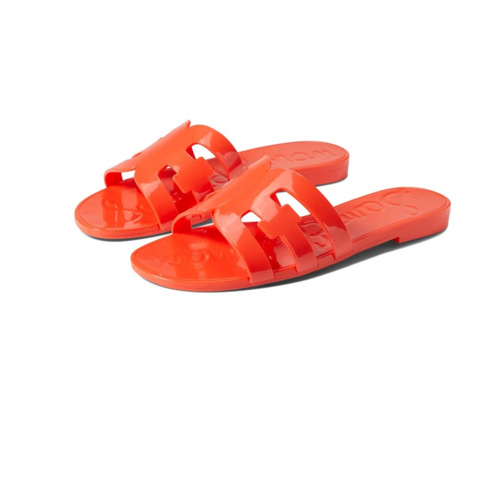 Sam Edelman Bay Jelly Sandals in Bright Poppy